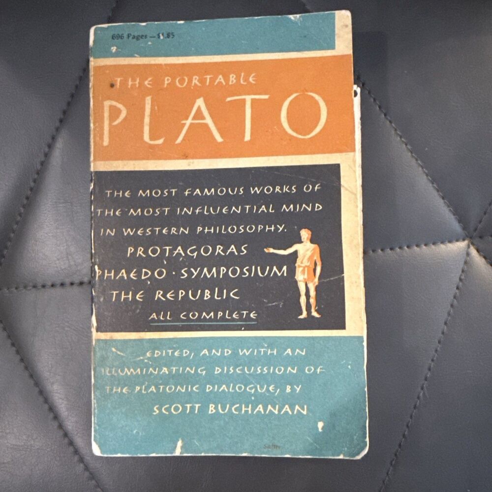 The Portable Plato Paperback Book by Scott Buchanan 1965 Philosophy Viking